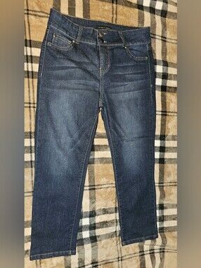 Women’s Dark Blue High-Rise Stretch Jeans 10P Petite